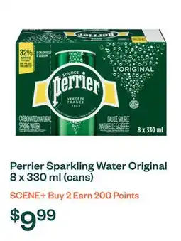 Voilà Perrier Sparkling Water Original 8 x 330 ml (cans) offer