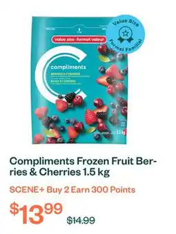 Voilà Compliments Frozen Fruit Berries & Cherries 1.5 kg offer