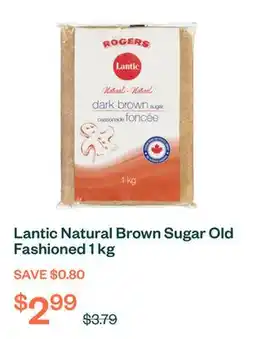 Voilà Lantic Natural Brown Sugar Old Fashioned 1 kg offer