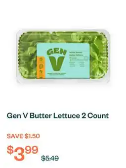 Voilà Gen V Butter Lettuce 2 Count offer