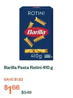 Voilà Barilla Pasta Rotini 410 g offer