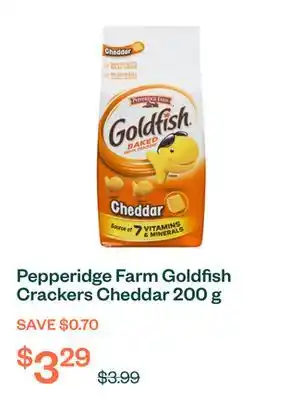 Voilà Pepperidge Farm Goldfish Crackers Cheddar 200 g offer