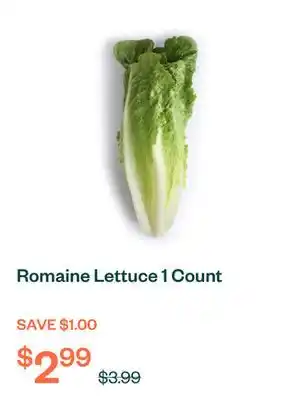 Voilà Romaine Lettuce 1 Count offer