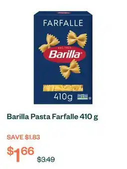 Voilà Barilla Pasta Farfalle 410 g offer