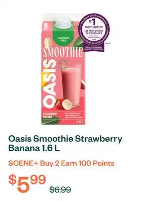 Voilà Oasis Smoothie Strawberry Banana 1.6 L offer