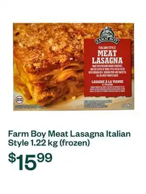 Voilà Farm Boy Meat Lasagna Italian Style 1.22 kg (frozen) offer