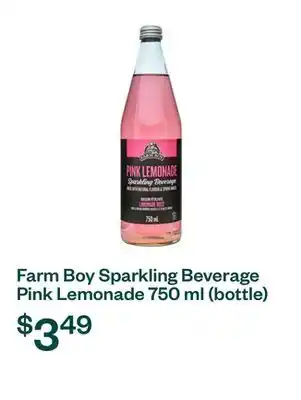 Voilà Farm Boy Sparkling Beverage Pink Lemonade 750 ml (bottle) offer