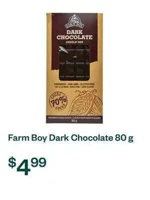 Voilà Farm Boy Dark Chocolate 80 g offer