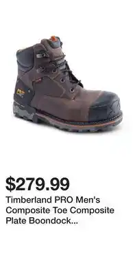 Mark's Timberland PRO Men's Composite Toe Composite Plate Boondock Waterproof 6 inch Work Boots offer