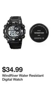 Mark's WindRiver Water Resistant Digital Watch offer