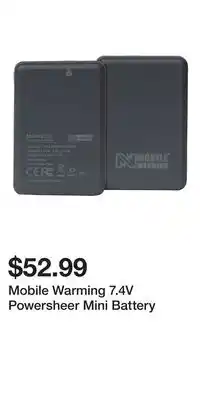 Mark's Mobile Warming 7.4V Powersheer Mini Battery offer