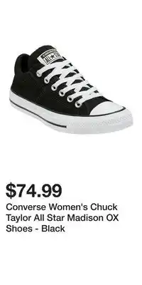 Mark's Converse Women's Chuck Taylor All Star Madison OX Shoes - Black offer