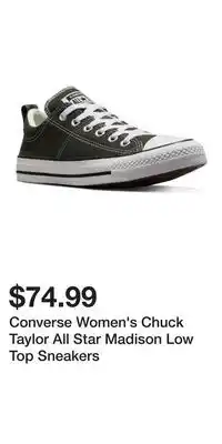 Mark's Converse Women's Chuck Taylor All Star Madison Low Top Sneakers offer