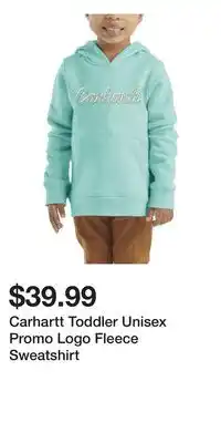 Mark's Carhartt Toddler Unisex Promo Logo Fleece Sweatshirt offer