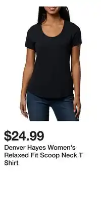 Mark's Denver Hayes Women's Relaxed Fit Scoop Neck T Shirt offer