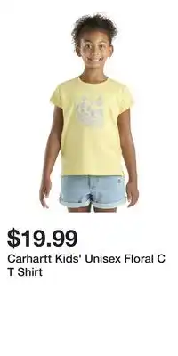 Mark's Carhartt Kids' Unisex Floral C T Shirt offer