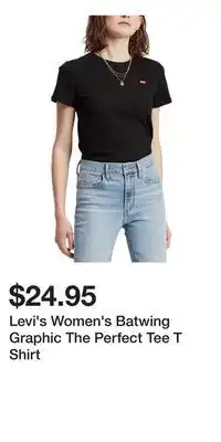 Mark's Levi's Women's Batwing Graphic The Perfect Tee T Shirt offer