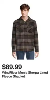 Mark's WindRiver Men's Sherpa Lined Fleece Shacket offer