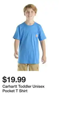 Mark's Carhartt Toddler Unisex Pocket T Shirt offer