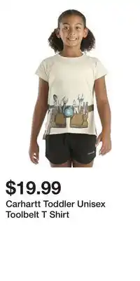 Mark's Carhartt Toddler Unisex Toolbelt T Shirt offer