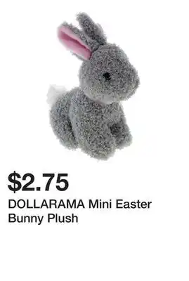 Dollarama DOLLARAMA Mini Easter Bunny Plush offer