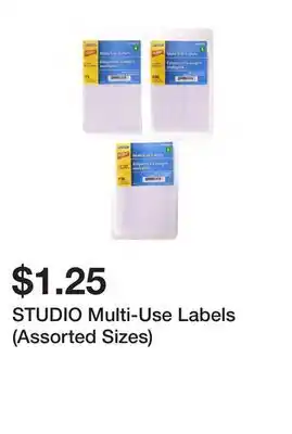 Dollarama STUDIO Multi-Use Labels (Assorted Sizes) offer