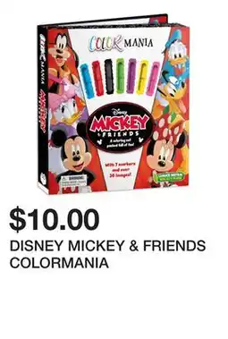 Chapters Indigo DISNEY MICKEY & FRIENDS COLORMANIA offer