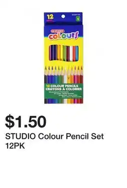 Dollarama STUDIO Colour Pencil Set 12PK offer