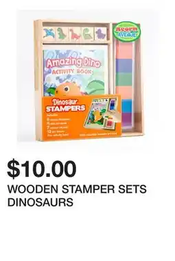 Chapters Indigo WOODEN STAMPER SETS DINOSAURS offer