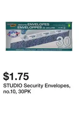 Dollarama STUDIO Security Envelopes, no.10, 30PK offer