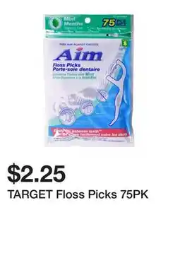 Dollarama TARGET Floss Picks 75PK offer