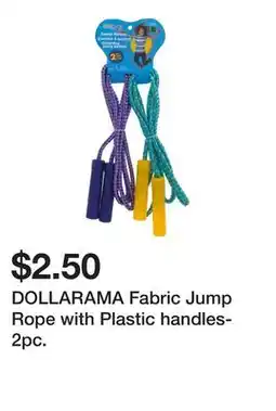 Dollarama DOLLARAMA Fabric Jump Rope with Plastic handles-2pc offer