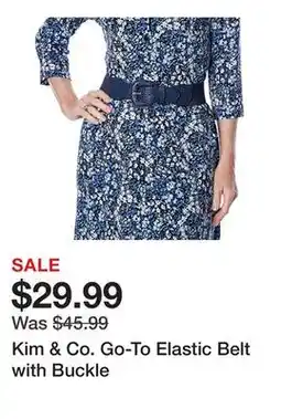 TSC Stores Kim & Co. Go-To Elastic Belt with Buckle offer