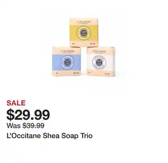 TSC Stores L'Occitane Shea Soap Trio offer