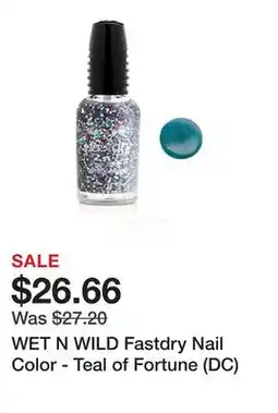 TSC Stores WET N WILD Fastdry Nail Color - Teal of Fortune (DC) offer