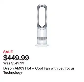 TSC Stores Dyson AM09 Hot + Cool Fan with Jet Focus Technology offer