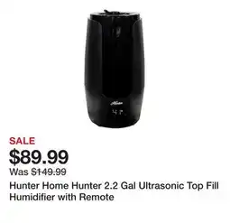 TSC Stores Hunter Home Hunter 2.2 Gal Ultrasonic Top Fill Humidifier with Remote offer