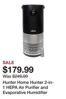 TSC Stores Hunter Home Hunter 2-in-1 HEPA Air Purifier and Evaporative Humidifier offer