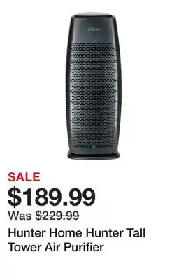 TSC Stores Hunter Home Hunter Tall Tower Air Purifier offer