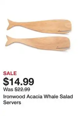 TSC Stores Ironwood Acacia Whale Salad Servers offer