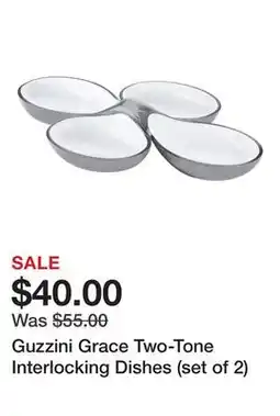 TSC Stores Guzzini Grace Two-Tone Interlocking Dishes (set of 2) offer