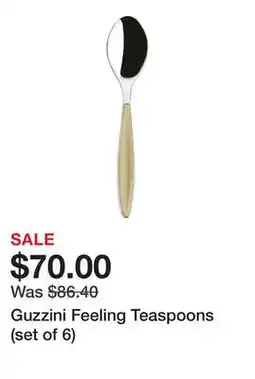 TSC Stores Guzzini Feeling Teaspoons (set of 6) offer