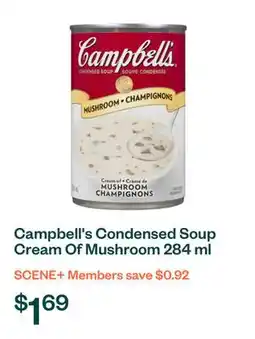 Voilà Campbell's Condensed Soup Cream Of Mushroom 284 ml offer