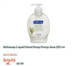 Voilà Softsoap Liquid Hand Soap Pump Aloe 221 ml offer