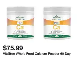 TSC Stores VitaTree Whole Food Calcium Powder 60 Day offer