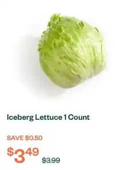 Voilà Iceberg Lettuce 1 Count offer