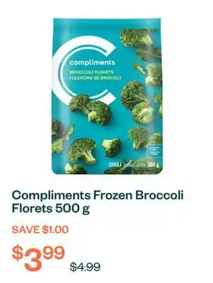 Voilà Compliments Frozen Broccoli Florets 500 g offer