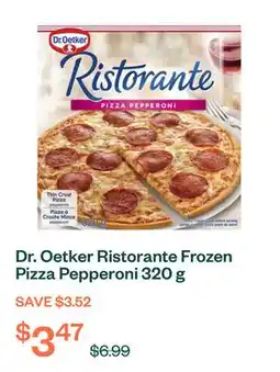 Voilà Dr. Oetker Ristorante Frozen Pizza Pepperoni 320 g offer