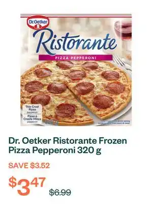 Voilà Dr. Oetker Ristorante Frozen Pizza Pepperoni 320 g offer