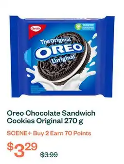 Voilà Oreo Chocolate Sandwich Cookies Original 270 g offer